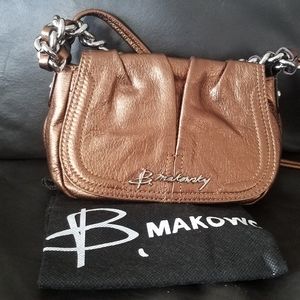 Like New B. Makowsky Metalic Bronze Crossbody Handbag Purse